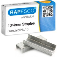Silné kancelárske oceľové sponky Rapesco 10/4 mm 1000 kusov do zošívačky