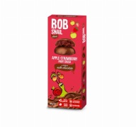 Bob Slimák Jablkovo-jahodový snack v čokoláde