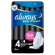 VŽDY Maxi Night hygienické vložky 6 ks.
