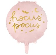 okrúhly HALLOWEEN FÓLIOVÝ BALÓN Hocus Pocus ružový