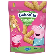 BoboVita Peppa Pig sušienky pšeničné a špaldové jablko broskyňa 150 g