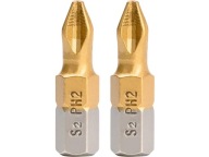 PH2 x 25 mm krížové hroty - 2 ks.