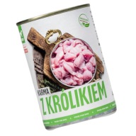 Bult Tuf Tuf obedové mäso s králičím mokrým krmivom pre psov, konzerva, 400g