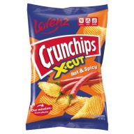 Crunchips X-Cut Zemiakové lupienky s pálivou a pikantnou príchuťou 140 g