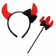 DEVIL SET PÁS NA VIDLICE 30 CM HALLOWEEN