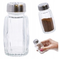 Soľnička na korenie, klasická sklenená nádoba, 50 ml