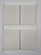 AS plstené podložky 45x60mm biele