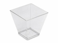 Nádoby na poháre Finger Food OPÄTOVNE POUŽITEĽNÁ pyramída! Priestor 2 120ml 24ks.