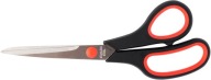 NOŽNICE S GUMOVOU RÚČKOU, OCELOVÉ, 21 CM D.RECT