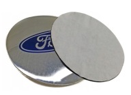 Hliníková nálepka na puklice FORD 56mm strieborná