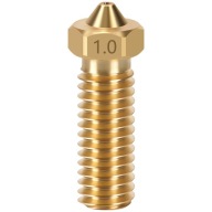 V6 VOLCANO NOZZLE MOSADZ 1 mm 1,75 mm M6 3D TLAČ