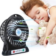 MINI VENTILÁTOR STOLNÝ VENTILÁTOR USB BATÉRIA 74