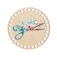 Základňa košíka, kruh, UV potlač, MNOHÉ VZORY, 17 cm
