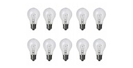10x tradičná GLS žiarovka 230V E27 60W 540lm TR