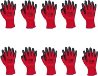 Ochranné rukavice potiahnuté latexom, veľmi priľnavé, veľkosť 9 JURAV