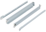 METALBOX nízka zásuvka V-54 mm L-450 mm sivá RAL9006 AMIX