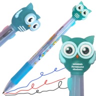 AUTOMATICKÉ VIACFAREBNÉ GULIČKOVÉ PERO 3v1 farby na Vianoce Vianočná sova