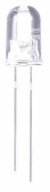 LED 5MM Biela 10 kusov od 3,2V do 3,4V