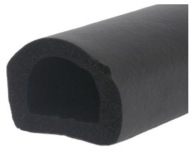 Samolepiace TESNENIE na DVERE OKNA HRUBÉ čierne 21x15mm D profil