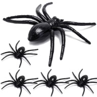 SADA HALLOWEENSKÝCH DEKORÁCIÍ GUMOVÝ PAVÚK 4 ks
