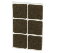 Plsťové podložky 35x35 mm 6 ks, plsť na nábytok