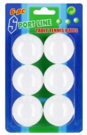 Loptičky na pingpong a stolný tenis, 6 ks