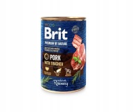 BRIT PREMIUM MOKRÉ KRMIVO PRE PSA s bravčovým mäsom a priedušnicou 400g