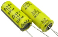 Elektrolytický kondenzátor 2200uF/10V LOW ESR SamYoung NXH 10x25mm / 4148