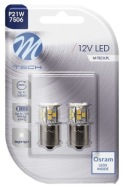 R5W BA15s ŽIAROVKA OSRAM LED M-TECH 21xSMD BIELA