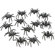 Halloween Spiders čierne konfety 40 ks DEKORÁCIA