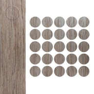 Čiapky na nábytok samolepiace WENGE fi 14mm 25ks Materiál Melamín