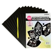 Hologramová stieracia karta A5 10 listov + strieborný stylus