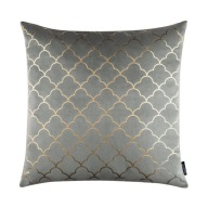 Jasiek zamatová dekoratívna obliečka na vankúš 45x45 Decore šedá