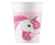 Rainbow Unicorn papierové poháre 200ml 8 ks.