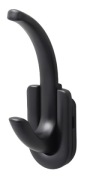 Vešiak na nábytok Hook Black