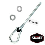 Hojdací hák s karabínou M10x250