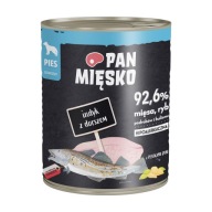 Pan Mięsko mokré krmivo pre psov Morka s treskou 800g