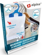 Pohlcovač vlhkosti, závesný šatníkový vešiak, 210g