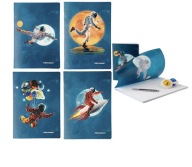 Notebook A4 60k mriežka s PP okrajom COSMO Kosmos Rocket NARCISSUS