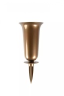 POHONNÝ VÁZOVÝ VENTIL (2) ZLATÝ, 24CM, PRE CINTORÍN