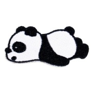 Nažehľovacia nášivka Panda ospalá, spiaca, ležiaca
