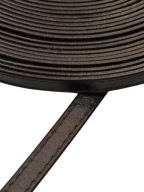 Kožený remienok na tašku na topánky, 8 mm / 100 cm, tmavo hnedá