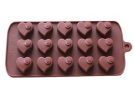 SILIKÓNOVÁ FORMA NA ČOKOLÁDU ČOKOLÁDY SRDCE VALENTÍNSKE SRDCE PRALINE