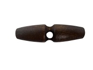 Gombíky 1ks drevené 50mmx13mm HNEDÉ -22- 00075