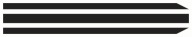 Nálepky na motorku STRIPES 30cm Black #2