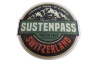 NÁLEPKA SUTENPASS ŠVAJČIARSKO 6,6 x 6,6 cm UNIKÁTNA KOLEKCIA