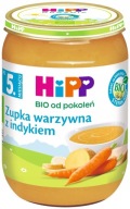 HiPP BIO zeleninová polievka s morčacím obedom 5m+ 190g