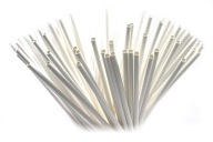 Biele papierové slamky 20,5 cm 8 mm 100 ks