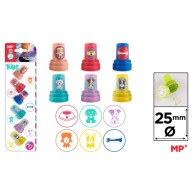 PEČIATKY PRE DETI MIX VZOROV MILÉ PSI 6 ks MP PM194-37