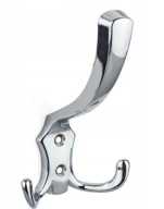 TROJNÁSTENNÝ NÁBYTOK VEŠIAK CHROM.HÁK 13cm AMIX W003/C + skrutky